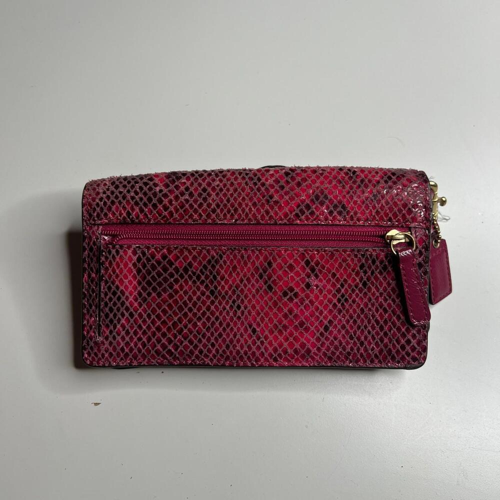 Coach F24884 Signature Stripe Python 2-Way Satche… - image 7
